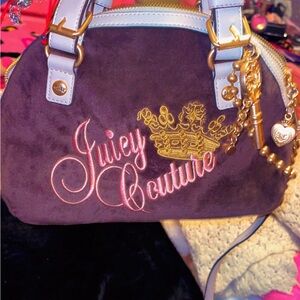 Juicy Couture Brown and Pink Handbag